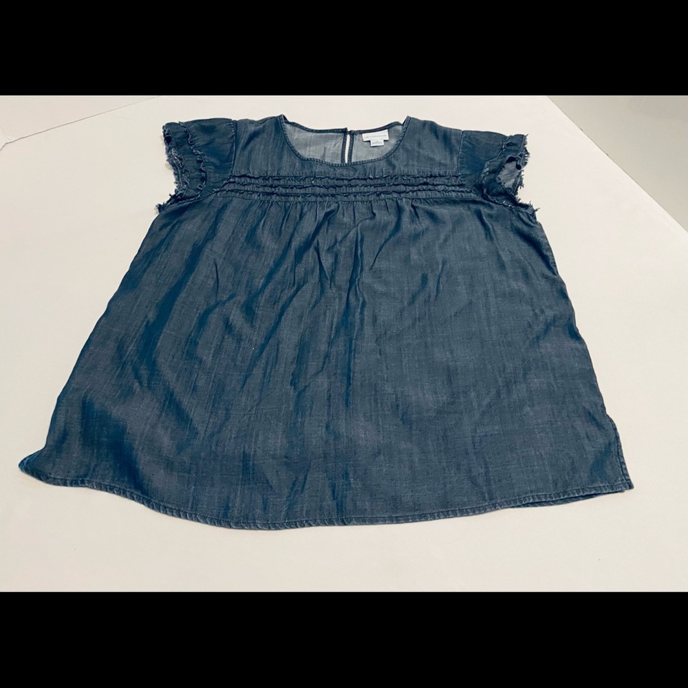 Liz Claiborne Denim Top, Size XL
